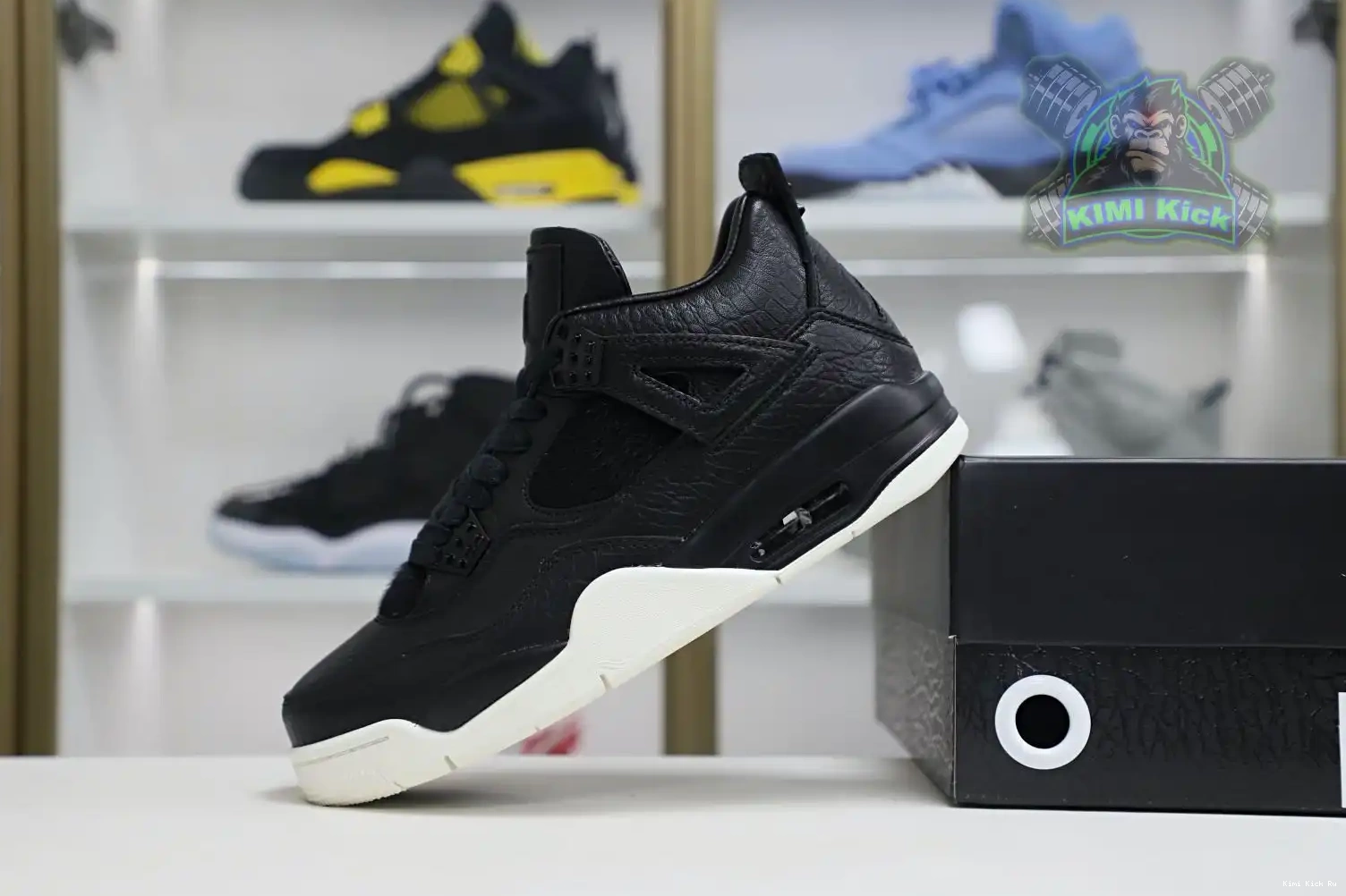 Jordan retro 4 ponyhair Jordan Air black Kimikick 0823